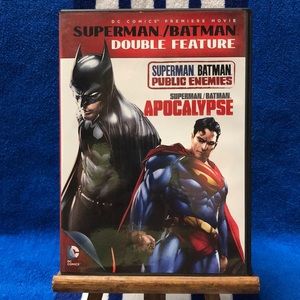 Superman/Batman Double Feature (DVD, 2-Disc Set, 2012) EXC DC Comics